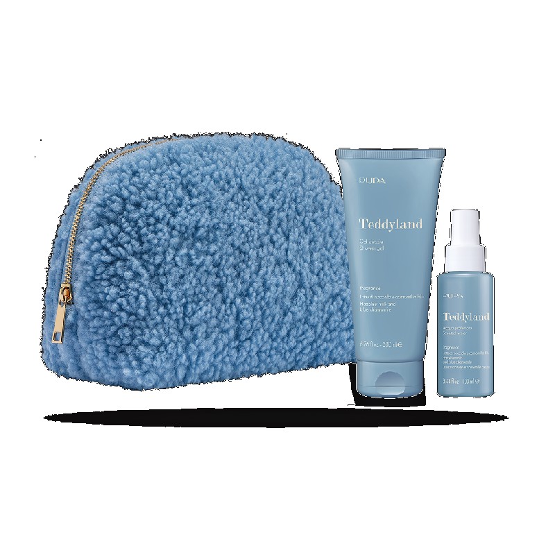 Teddyland  Gel douche et Eau parfumée Lait de noisettes et camomille bleue 
