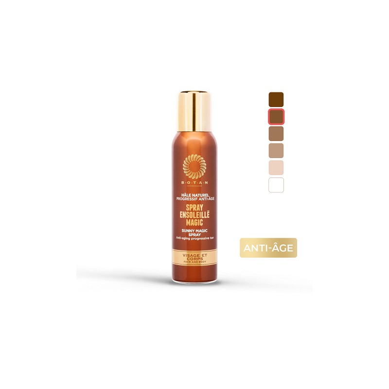 Spray Ensoleillée visage et corps hâle naturel progressif anti-age