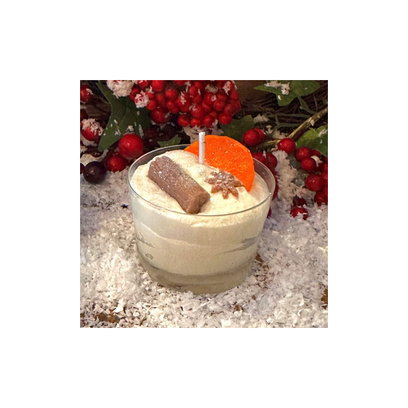 Bougie petite verrine CANNELLE ORANGE