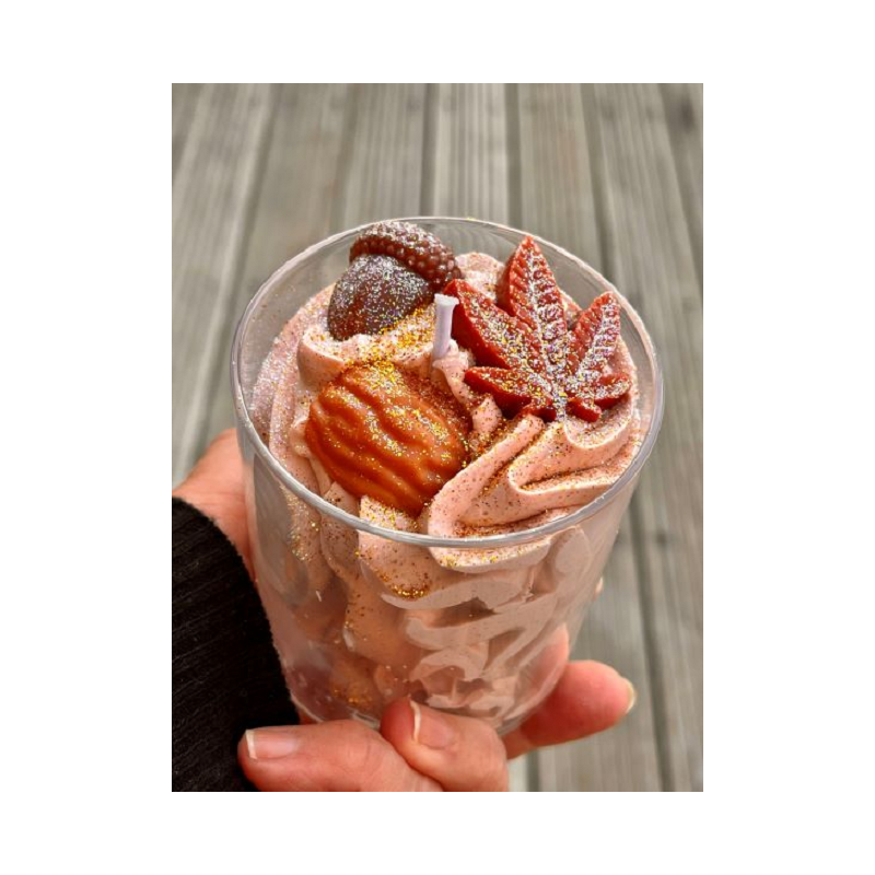 Bougie Mousse d’Automne CHOCOLAT NOISETTE
