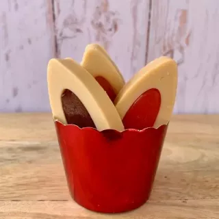 Une barquette savon - Chocolat